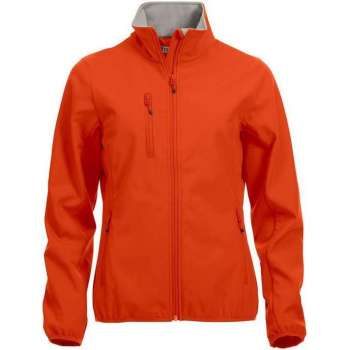 Clique Basic Softshell Jas Dames Dieporanje maat M