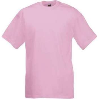 Fruit of the Loom T-shirt Valueweight, Rose, Maat XXL ( 5 stuks onbedrukt)