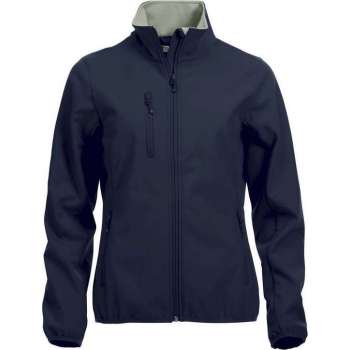 Clique Basic Softshell Jas Dames Donker Navy maat XS