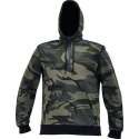 Camouflage hoodie/sweater groen maat S