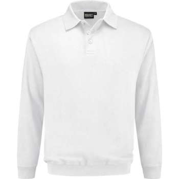 Indushirt polosweater biologisch katoen wit M