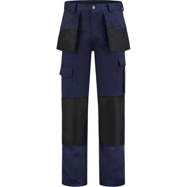 EM Workwear Werkbroek Oxford polyester/katoen navy/zwart maat 46