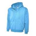 Uneek UC504 Sweater met rits Classic Hooded Zwart XL