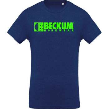 Beckum Workwear EBTS04 T-shirt met logo Ocean Blue 3XL