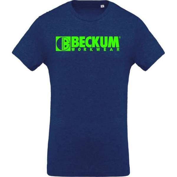 Beckum Workwear EBTS04 T-shirt met logo Ocean Blue 3XL