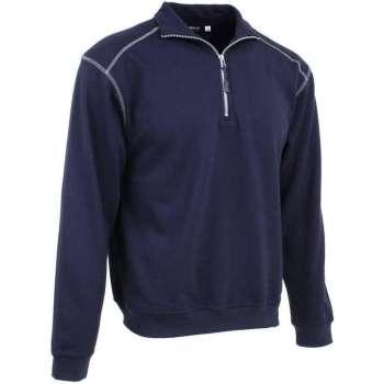 KREB Workwear® FREDERIK Zip Sweater MarineblauwS