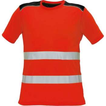 Knoxfield Signalisatie T-shirt HV fluor rood, maat M - EN471