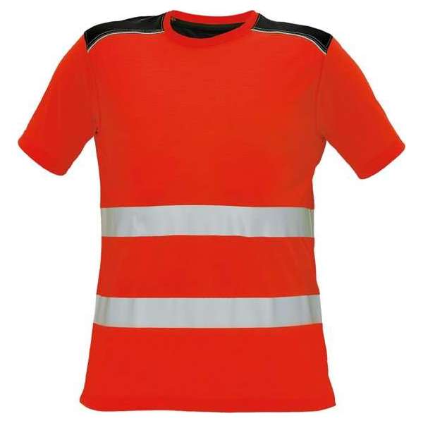 Knoxfield Signalisatie T-shirt HV fluor rood, maat M - EN471