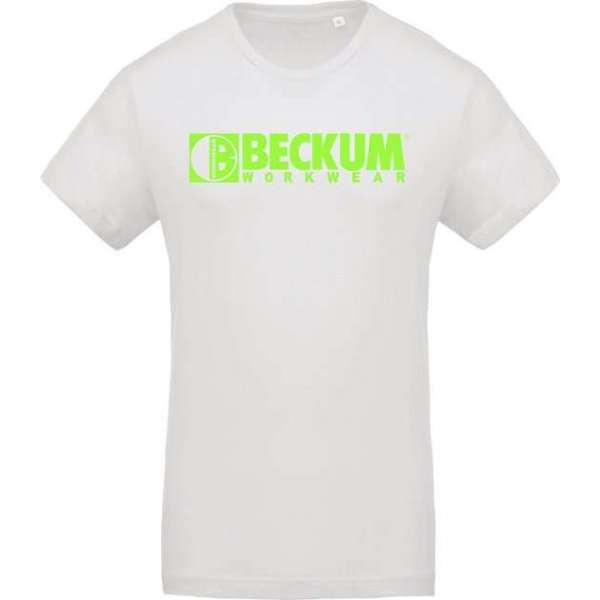 Beckum Workwear EBTS04 T-shirt met logo Wit XXL