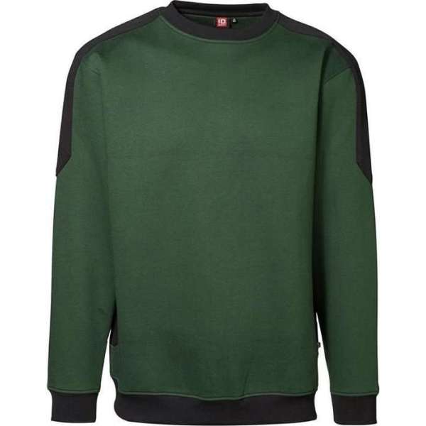 ID-Line 0362 Sweatshirt Flessengroen/ZwartL