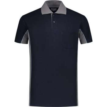 Workman Poloshirt Bi-Colour - 1402 navy / grijs - Maat L