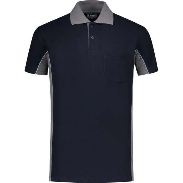 Workman Poloshirt Bi-Colour - 1402 navy / grijs - Maat L