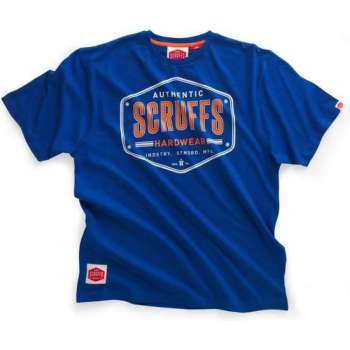 Scruffs Authentic Vintage T-Shirt-Blauw-XL