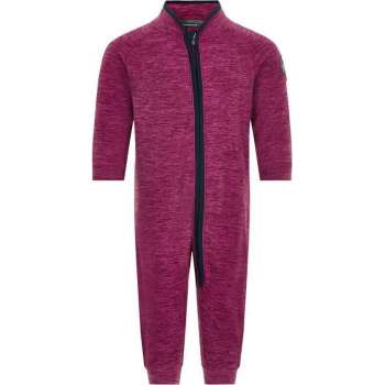 Color Kids - Fleece overall voor baby's - Melange - Donkerrood - maat 86cm