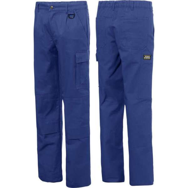 Ultimate Workwear - Standaard Werkbroek DAVOS - 100% katoen 320 gr/m2- Blauw (Kobalt/Royal Blue)