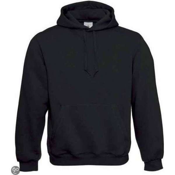 B&C Hooded Sweater 80/20 Black, maat XXXL