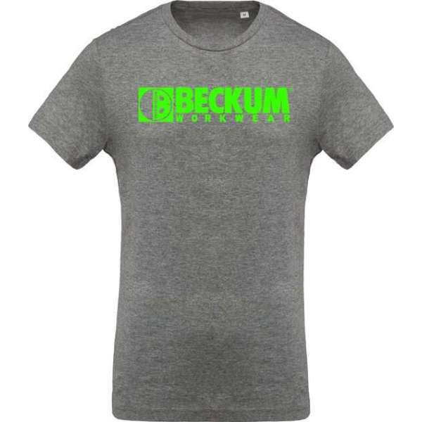 Beckum Workwear EBTS04 T-shirt met logo Grey Heather S