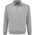 Indushirt polosweater biologisch katoen grijs M