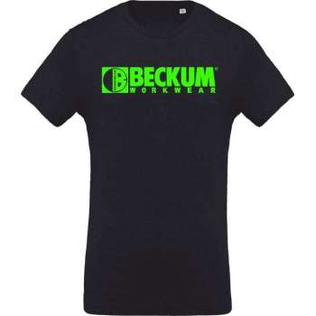 Beckum Workwear EBTS04 T-shirt met logo Navy Heather XL