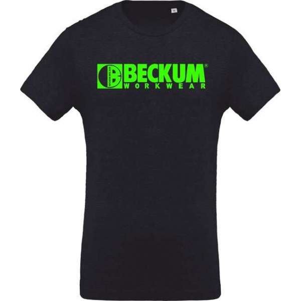 Beckum Workwear EBTS04 T-shirt met logo Navy Heather XL