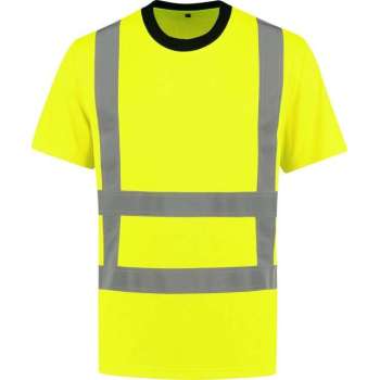 Yoworkwear T-shirt RWS Fluor Geel - Maat M