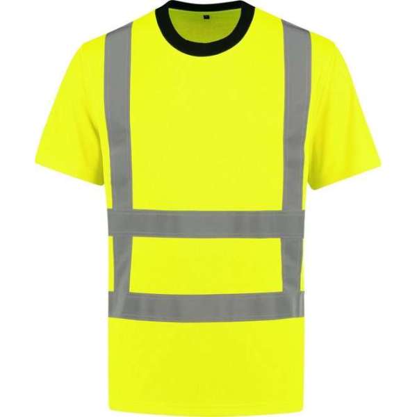 Yoworkwear T-shirt RWS Fluor Geel - Maat M