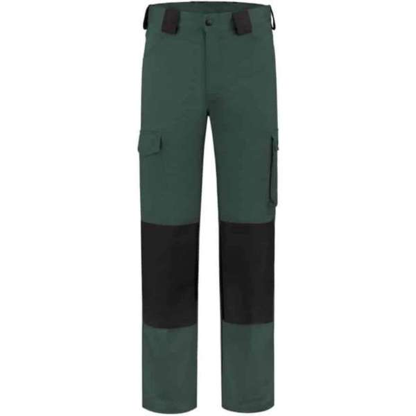 Top Rock Werkbroek WBC6040-006 katoen/poly Flessengroen/Zwart - groen - 50