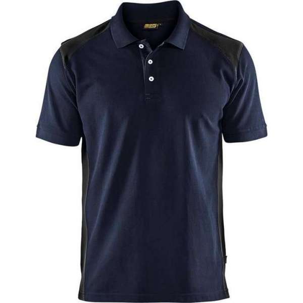 Blåkläder 3324-1050 Poloshirt Piqué Donker marineblauw/Zwart - Maat S