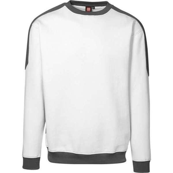 ID-Line 0362 Sweatshirt Wit/GrijsM