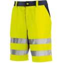 TeXXor Hi-Vis korte werkbroek Erie - Fluor geel | Donkerblauw - 62