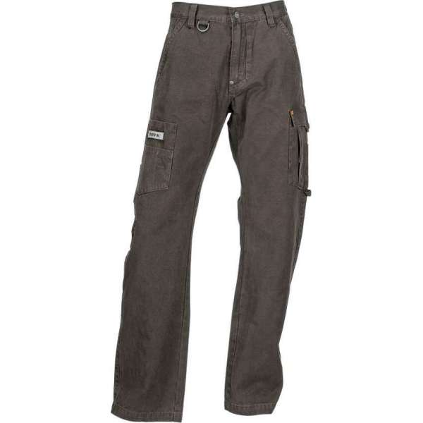 T'RIFFIC® STORM Worker Lang Canvas washed 100% katoen Olijfgroen size 48