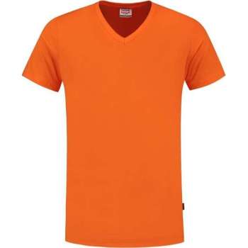 Tricorp 101005 T-Shirt V Hals Slim Fit Oranje maat S