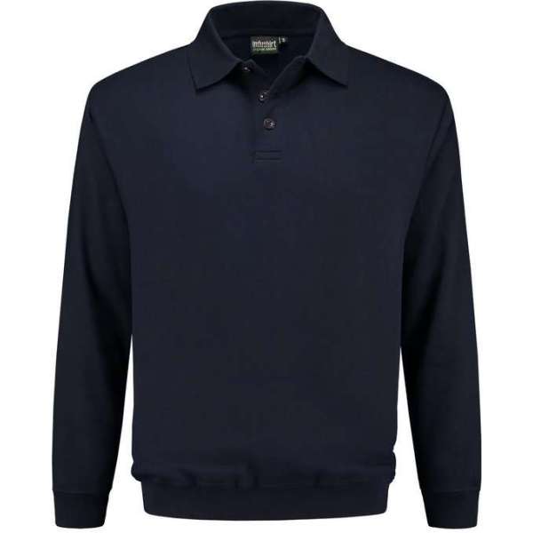 Indushirt polosweater biologisch katoen marine M