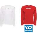 Wenaas - Dubbelpak T-shirt heren lange mouw - 100% katoen 250 gr/m2 - 35129 Wit