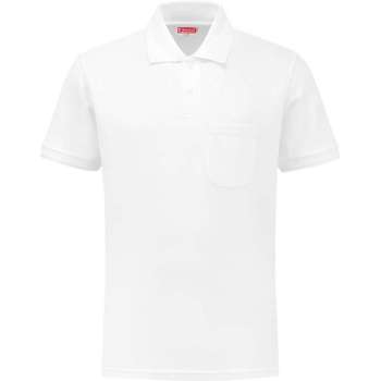 Workman Poloshirt Outfitters + borstzakje - 1221 wit - Maat 5XL