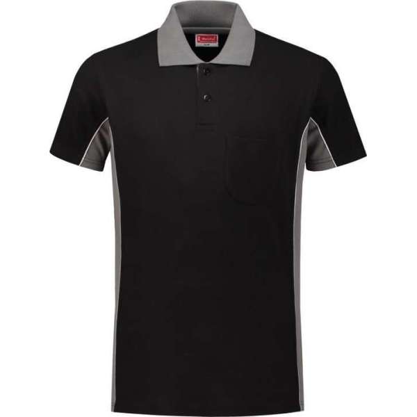 Workman Poloshirt Bi-Colour - 1406 zwart / grijs - Maat 3 XL