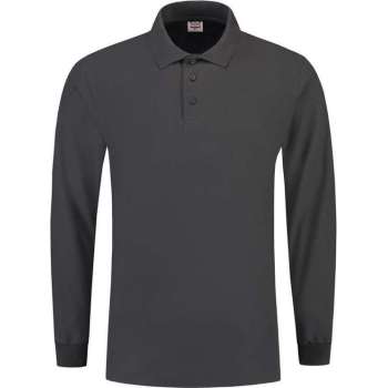 Tricorp 201009 Poloshirt Lange Mouw Donkergrijs maat 5XL