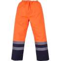 Reflecterende broek, waterdicht, S t/m 3XL L Marineblauw/Oranje