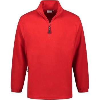 Santino fleece sweater Serfaus - rood - maat M