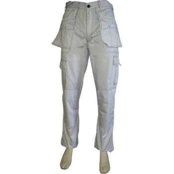 Yoworkwear Werkbroek polyester/katoen wit maat 60