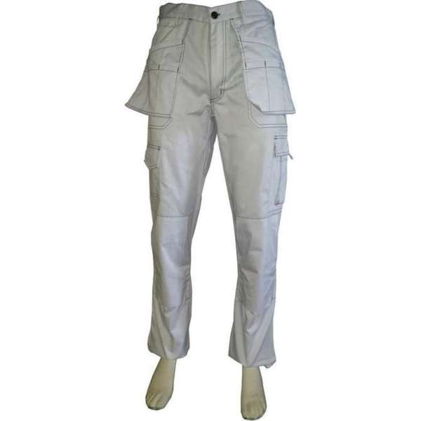 Yoworkwear Werkbroek polyester/katoen wit maat 60