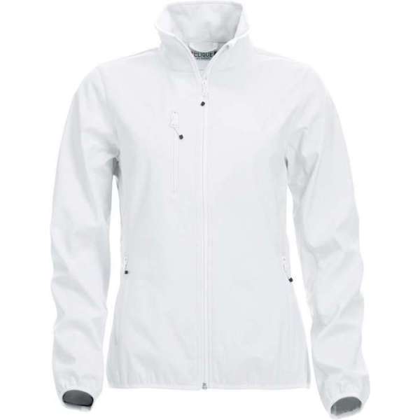 Clique Basic Softshell Jas Dames Wit maat XS