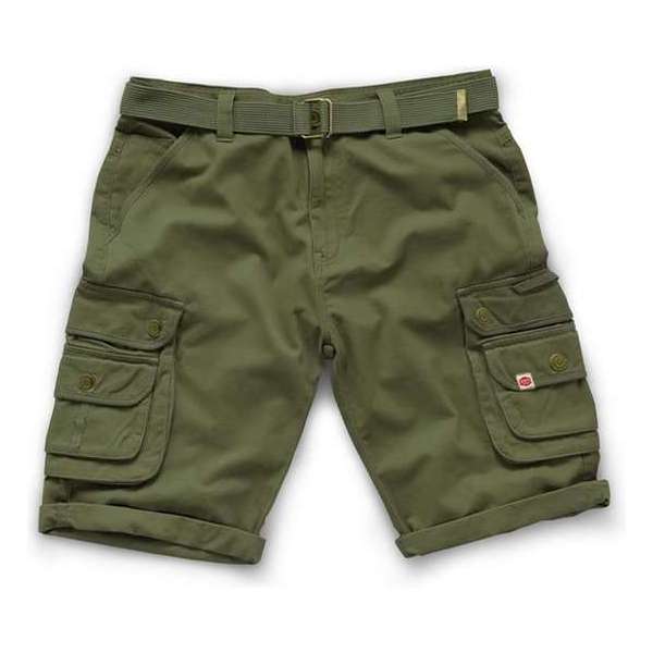 Scruffs Cargo Shorts Army Green-34