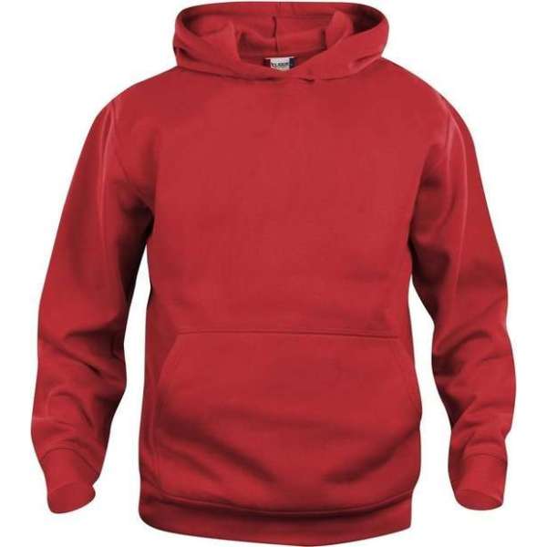 Basic hoody jr rood 90/100