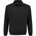 Indushirt polosweater biologisch katoen antraciet XL