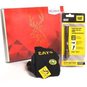 CAT Cadeaubox   -  Caterpillar LED zaklamp en Sokken