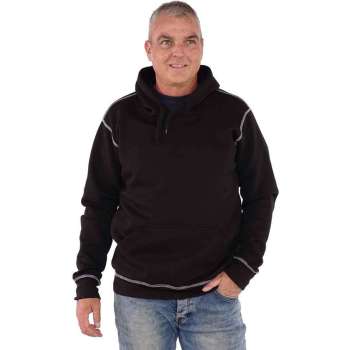 STØRVIK Hooded Sweater 4 seizoenen Heren Zwart - Maat 2XL - HEDMARK