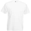 5 witte Fruit of the Loom t-shirts maat 3XL