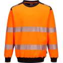 Portwest PW379 - PW3 Hi-Vis Sweatshirt met ronde hals Oranje/zwart Maat : XL