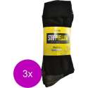 Stapp Yellow Herensok Walker Coolmax Zwart - Sokken - 3 x 43-46 2-Pack